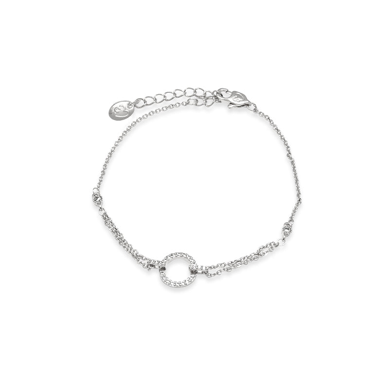 Round Cubic Zirconia Bracelet.