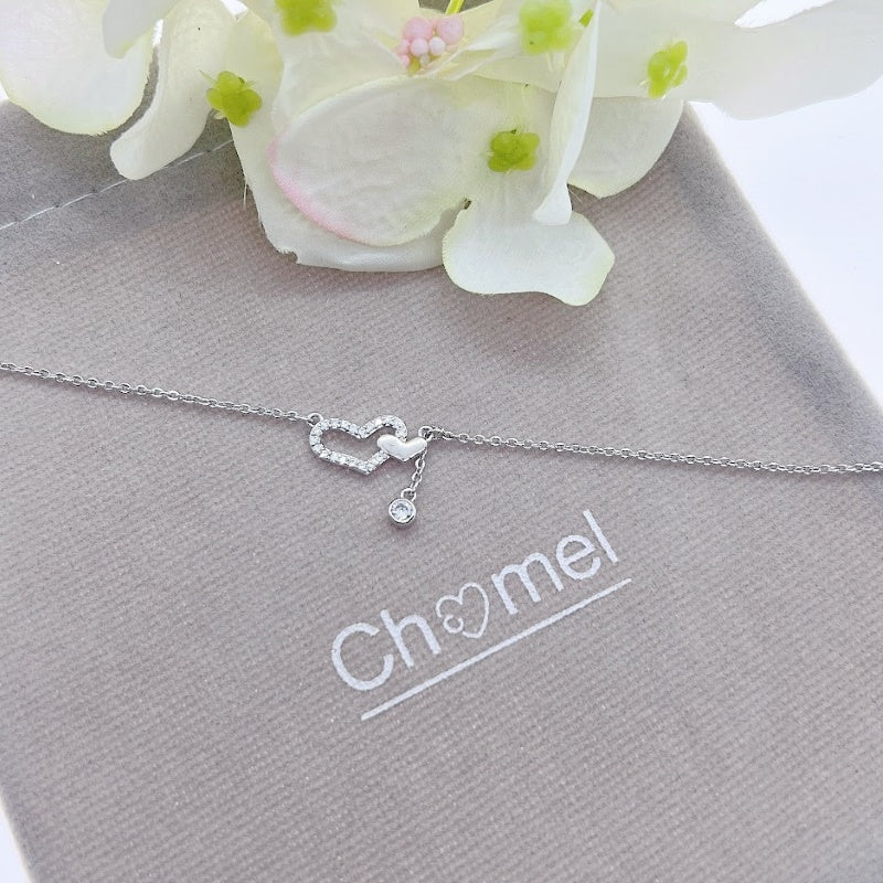 Heart Cubic Zirconia Bracelet - CHOMEL