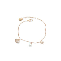 Shell Cubic Zirconia Bracelet.