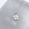 Flower Simulated Moonston Necklace.