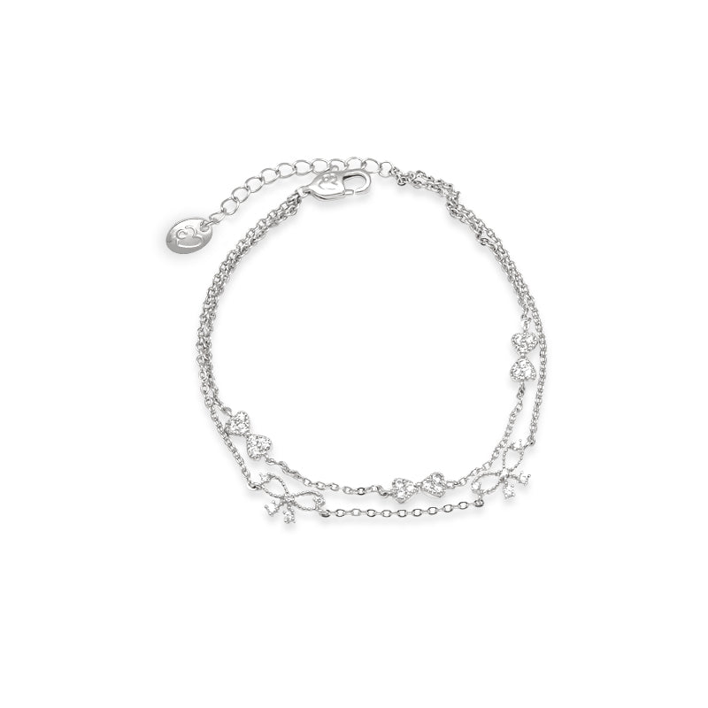 Ribbon Cubic Zirconia Bracelet.