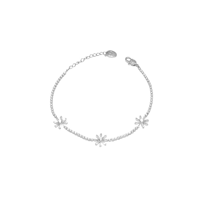 Flower Cubic Zirconia Bracelet - CHOMEL