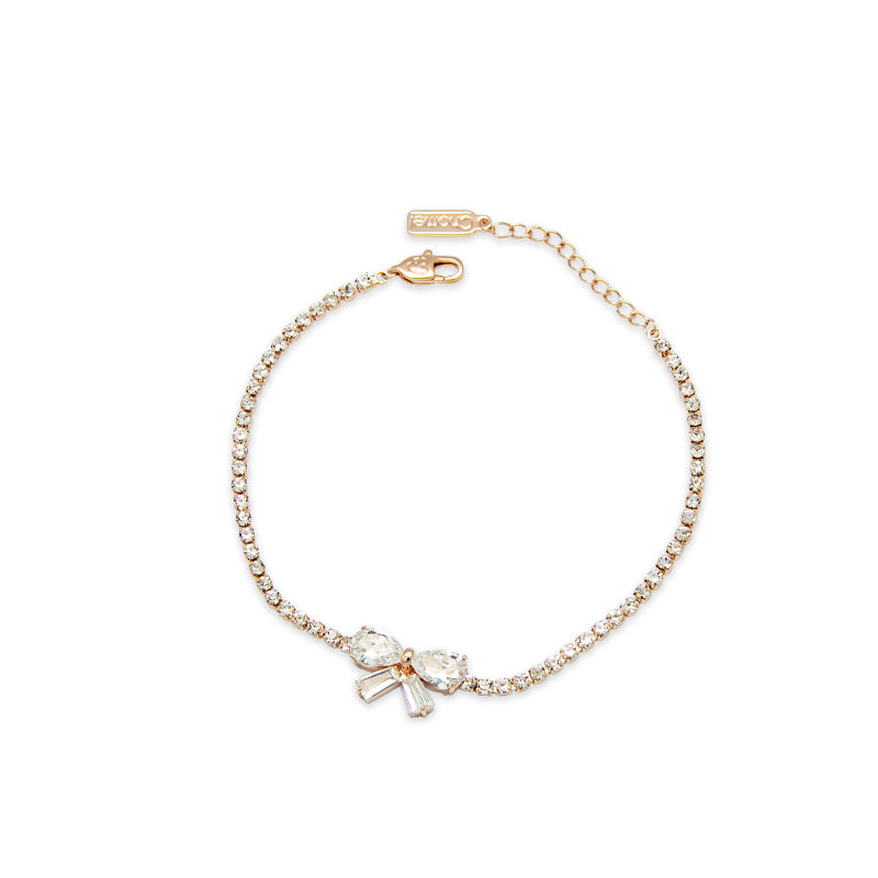 Ribbon Cubic Zirconia Bracelet.