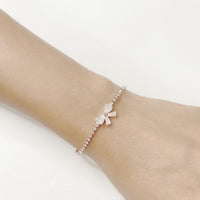 Ribbon Cubic Zirconia Bracelet.