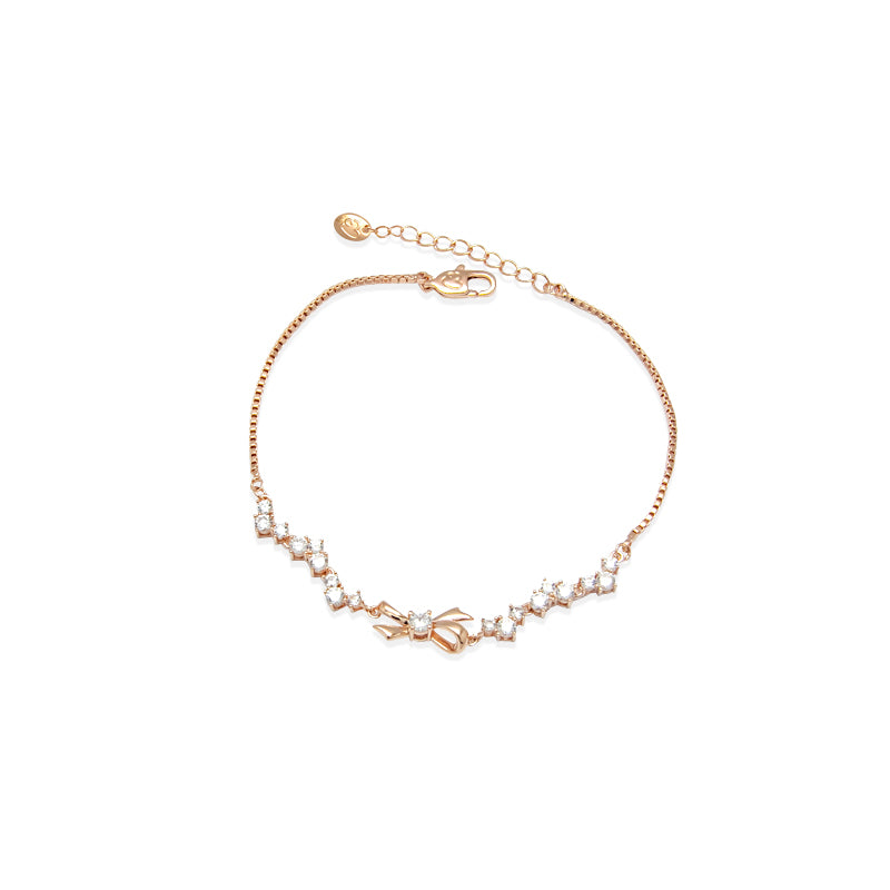 Ribbon Cubic Zirconia Bracelet.