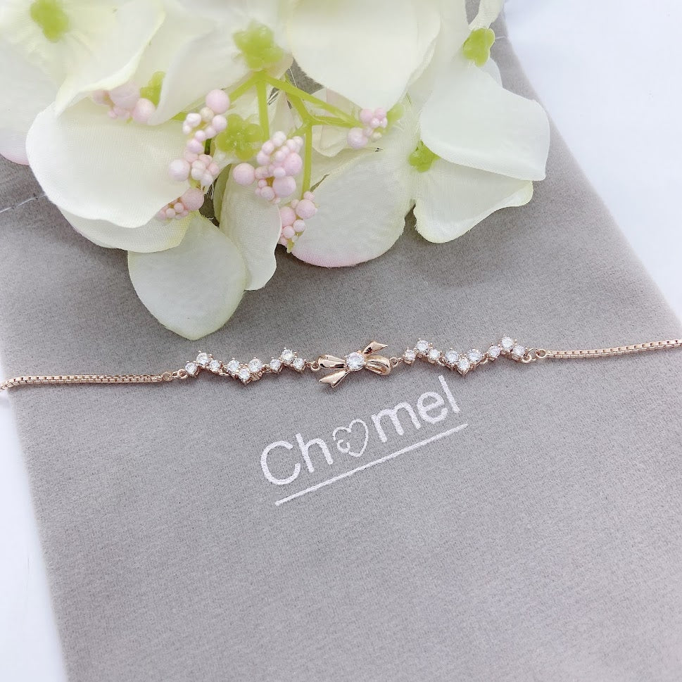 Ribbon Cubic Zirconia Bracelet.
