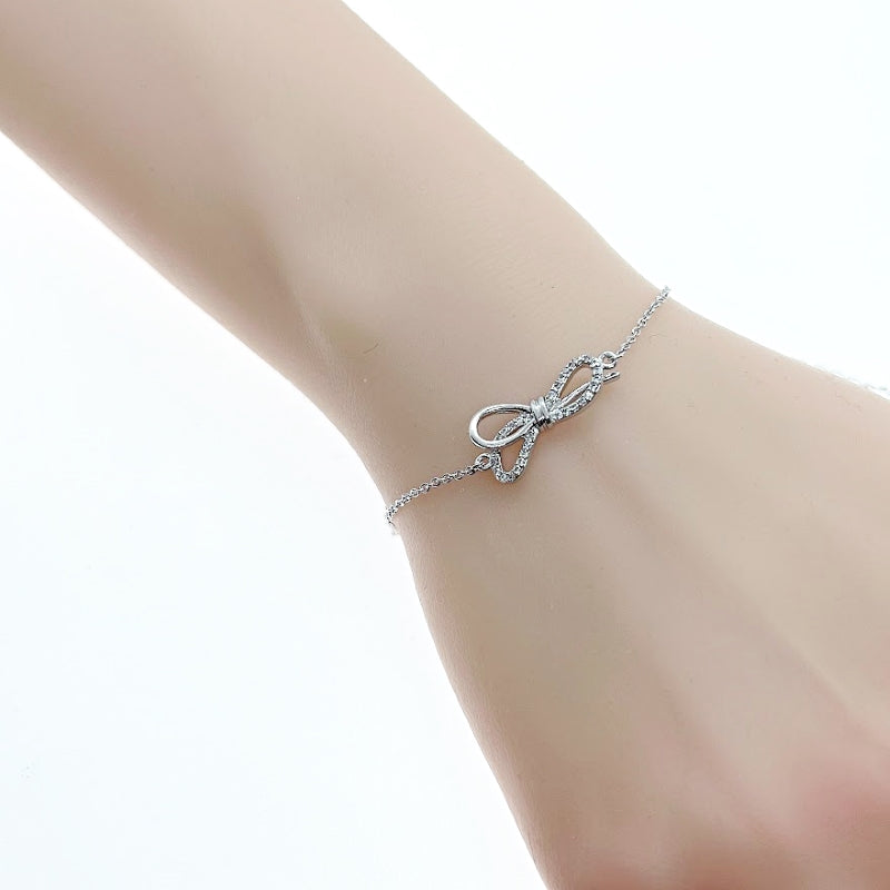 Ribbon Cubic Zirconia Bracelet - CHOMEL