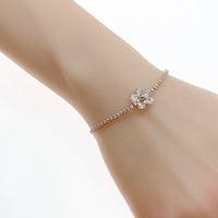 Flower Cubic Zirconia Bracelet - CHOMEL