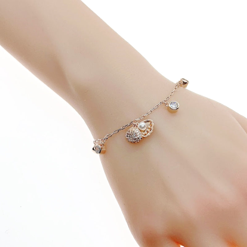 Shell Cubic Zirconia Bracelet - CHOMEL