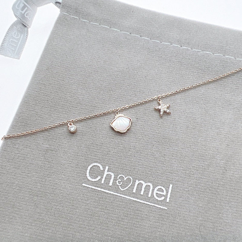 Starfish & Shell Mother of Pearl Bracelet - CHOMEL