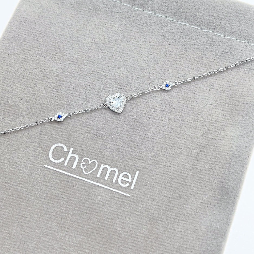 Heart Cubic Zirconia Bracelet - CHOMEL
