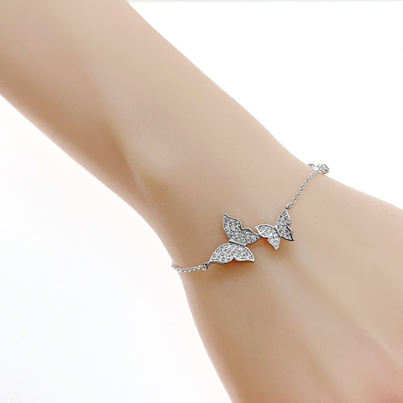 Butterfly Cubic Zirconia Bracelet - CHOMEL