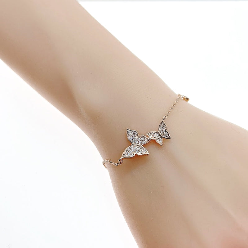 Butterfly Cubic Zirconia Bracelet - CHOMEL