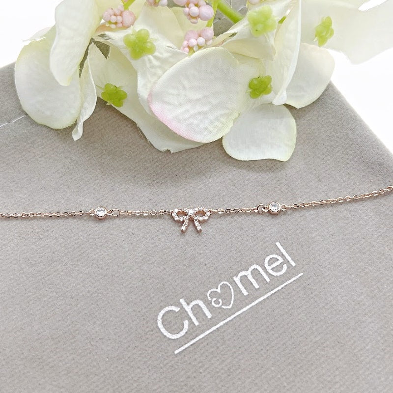 Ribbon Cubic Zirconia Bracelet - CHOMEL