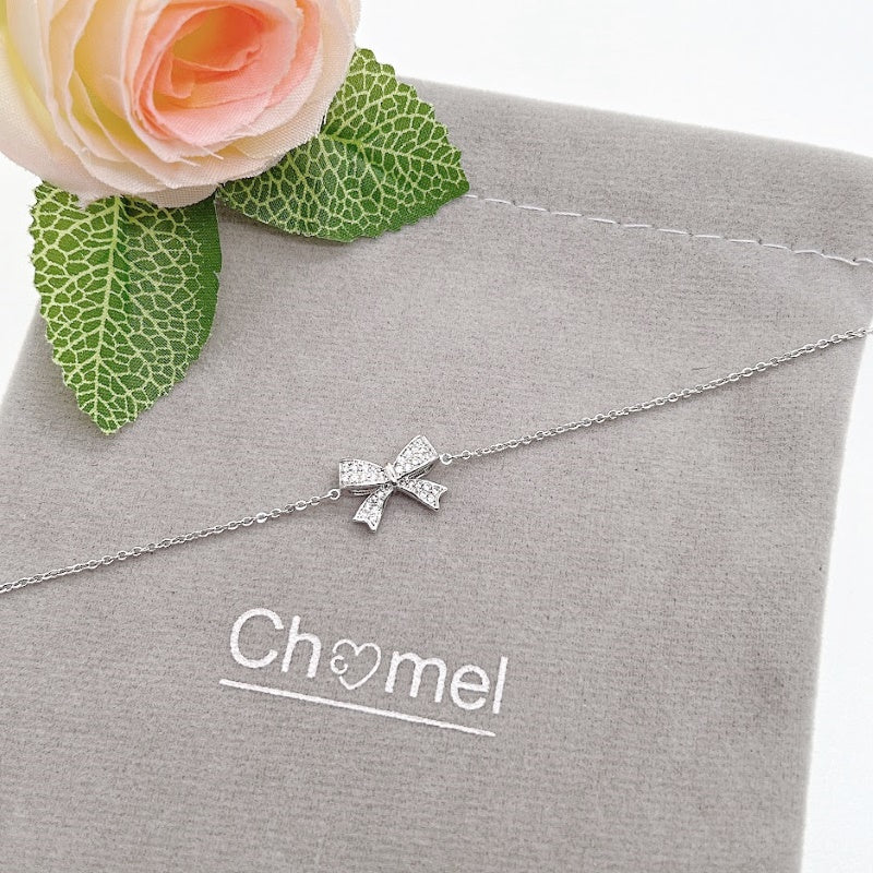 Ribbon Cubic Zirconia Bracelet - CHOMEL