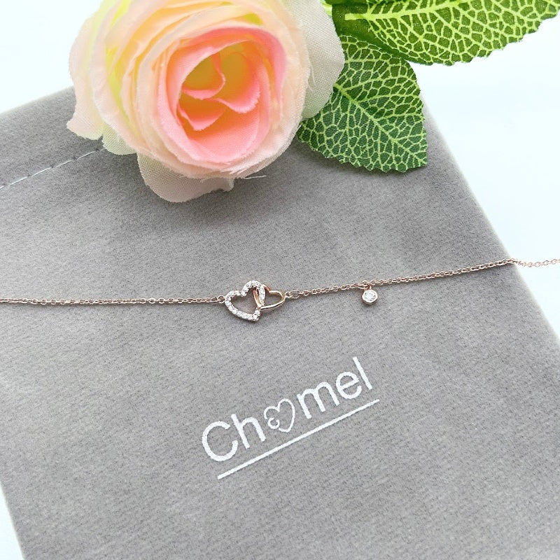 Heart Cubic Zirconia Bracelet - CHOMEL