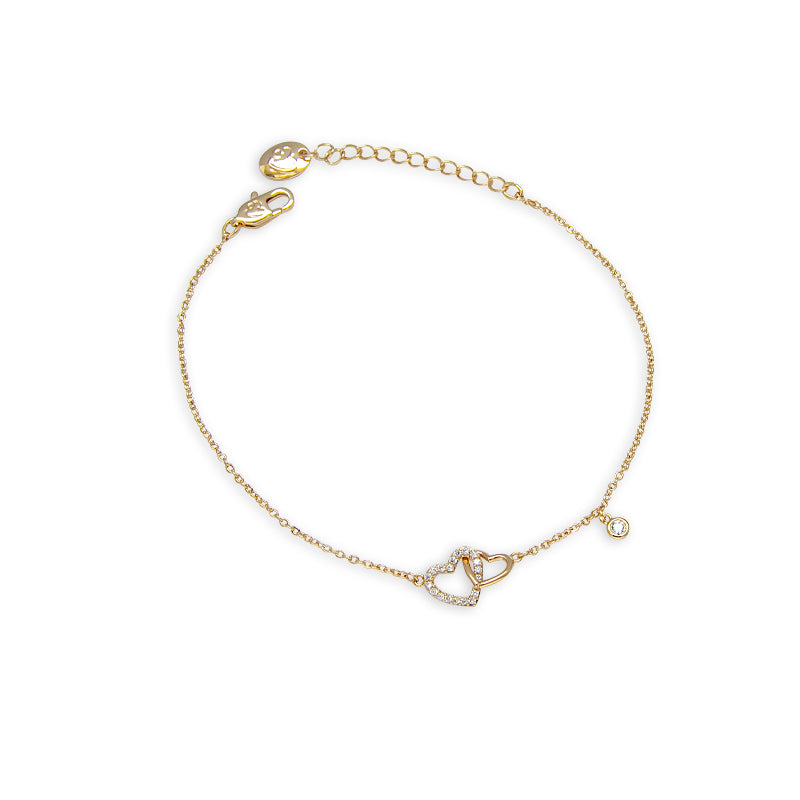 Heart Cubic Zirconia Bracelet - CHOMEL