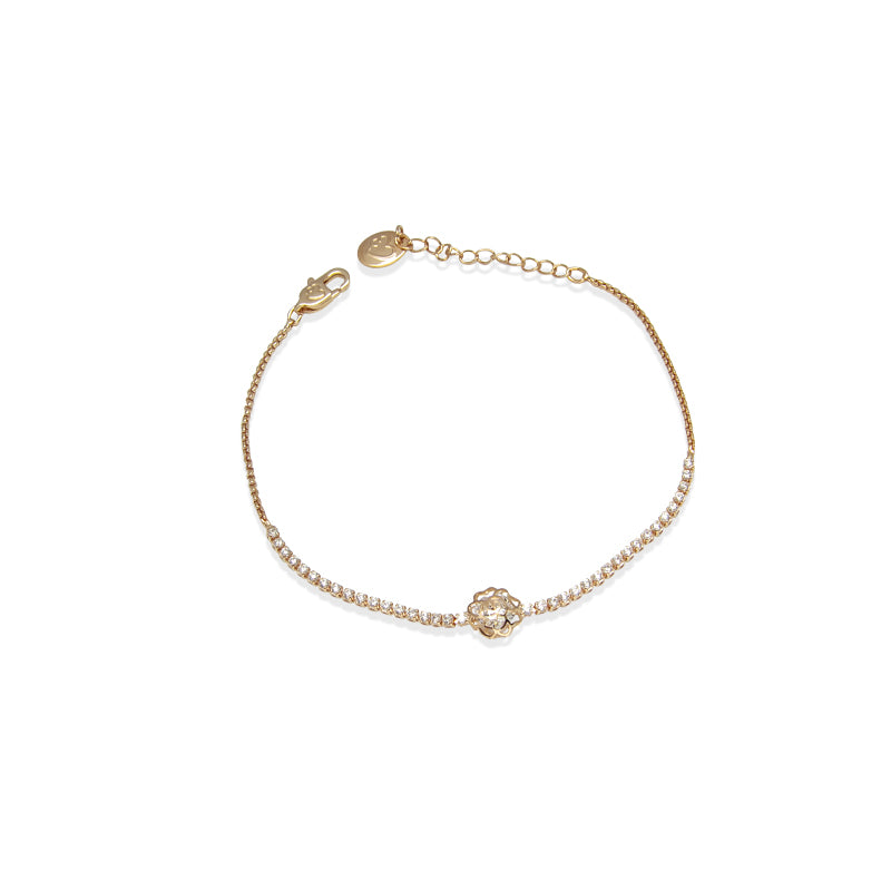 Flower Cubic Zirconia Bracelet - CHOMEL