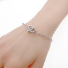 Interlocking Heart Cubic Zirconia Bracelet - CHOMEL