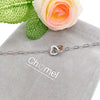 Interlocking Heart Cubic Zirconia Bracelet - CHOMEL
