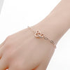 Interlocking Heart Cubic Zirconia Bracelet - CHOMEL