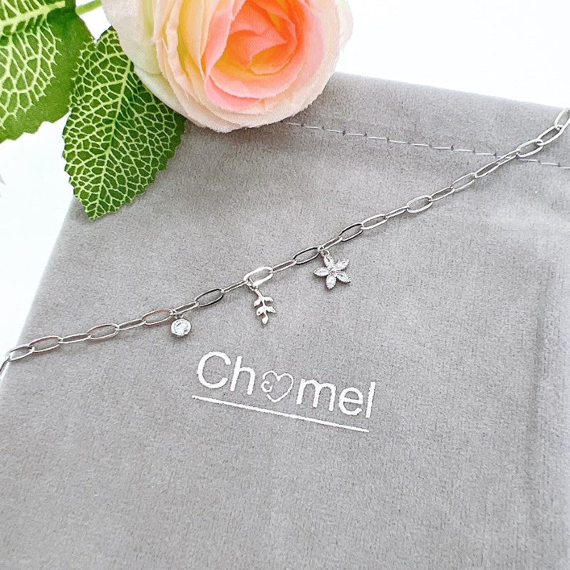 Cubic Zirconia Charm Bracelet - CHOMEL