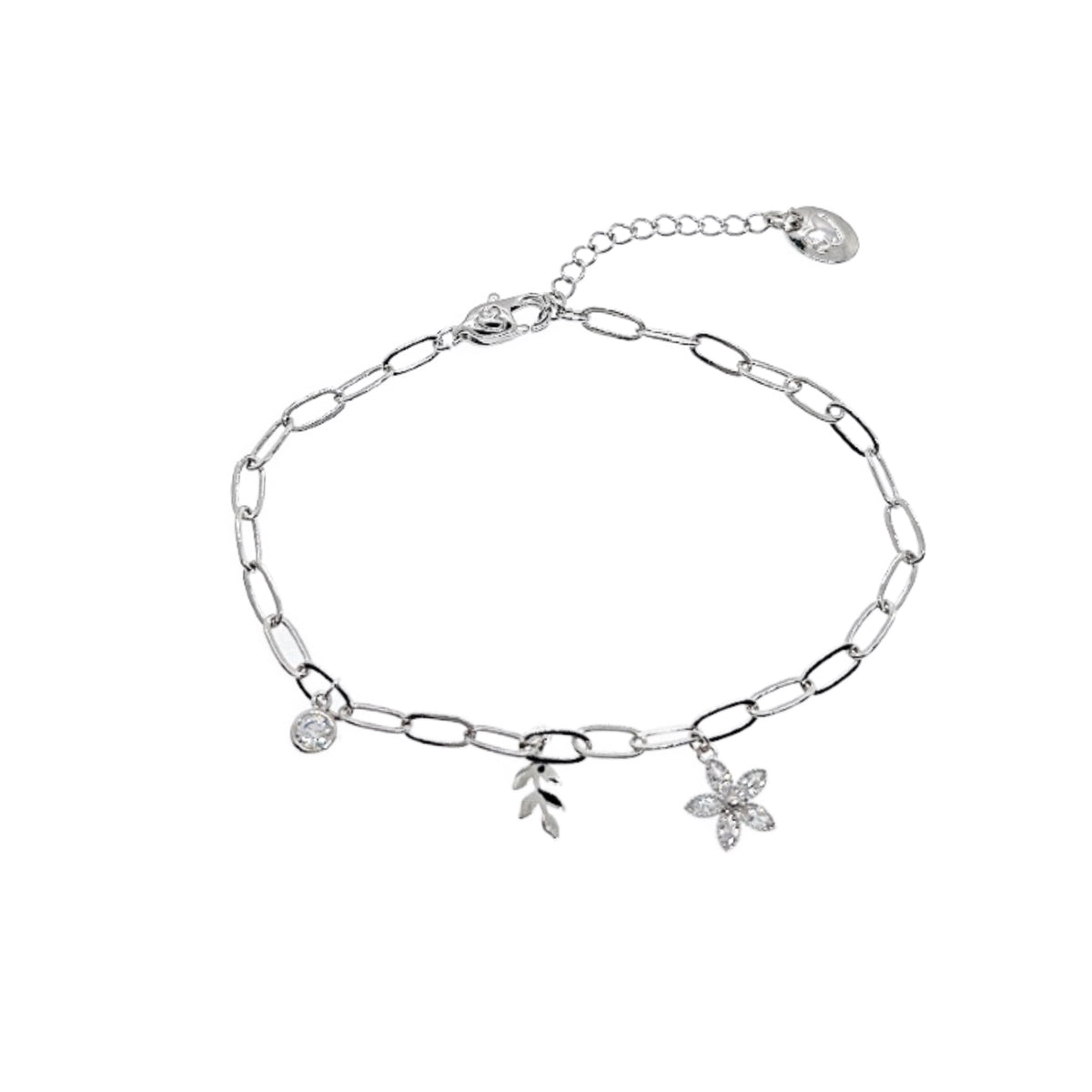 Cubic Zirconia Charm Bracelet - CHOMEL