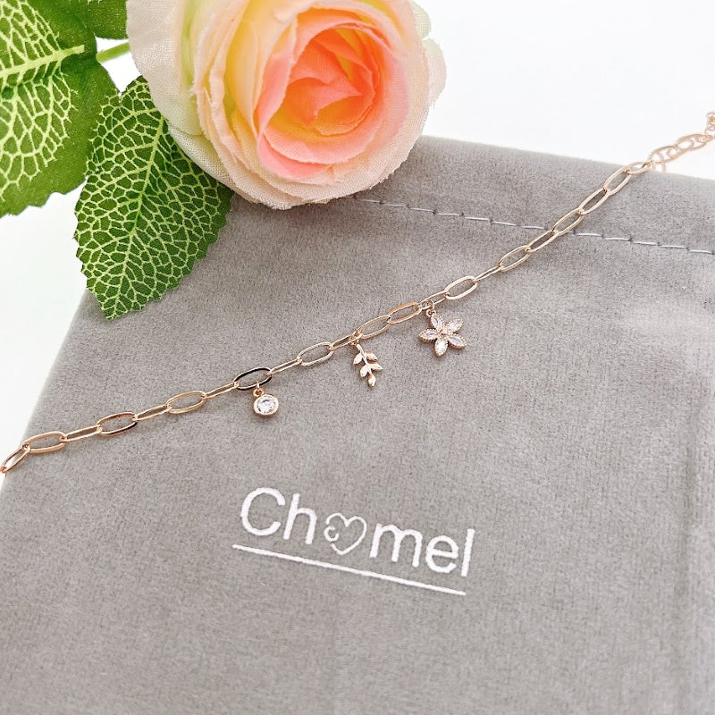Cubic Zirconia Charm Bracelet - CHOMEL