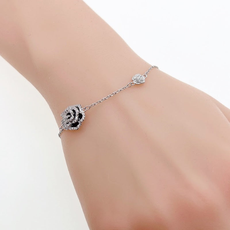 Flower Cubic Zirconia Bracelet - CHOMEL