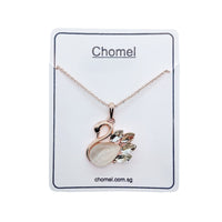 Swan Simulated Moonstone Necklace.