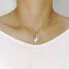 Swan Simulated Moonstone Necklace.