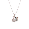Swan Simulated Moonstone Necklace.