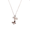 Butterfly Simulated Moonstone Necklace.