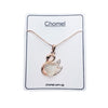 Swan Simulated Moonstone Necklace.