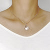 Swan Simulated Moonstone Necklace.