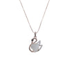 Swan Simulated Moonstone Necklace.