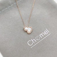 Hulu Simulated Mother of Pearl Necklace.
