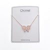 Butterfly Simulated Moonstone Necklace - CHOMEL