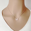 Butterfly Simulated Moonstone Necklace - CHOMEL