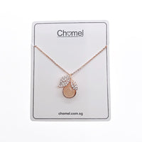 Teardrop Simulated Moonstone Necklace - CHOMEL