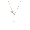 Flower Simulated Moonstone Necklace - CHOMEL