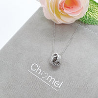 Interlocking Cubic Zirconia Necklace - CHOMEL