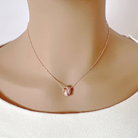 Interlocking  Cubic Zirconia Necklace - CHOMEL