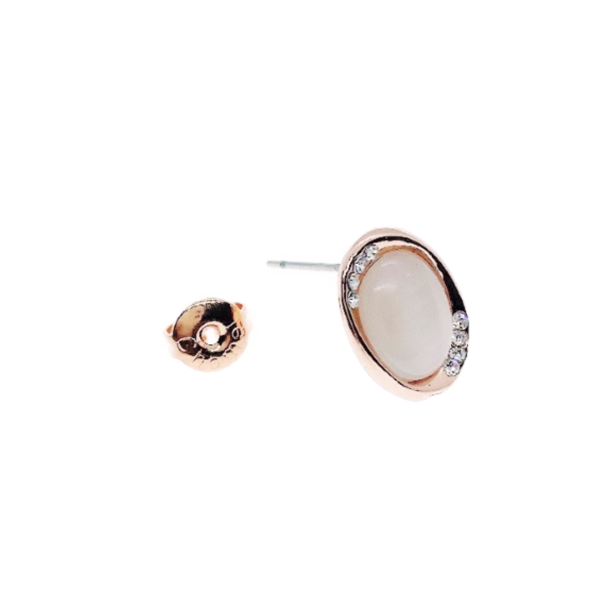Simulated Moonstone Earrings.