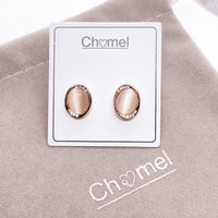 Simulated Moonstone Earrings.