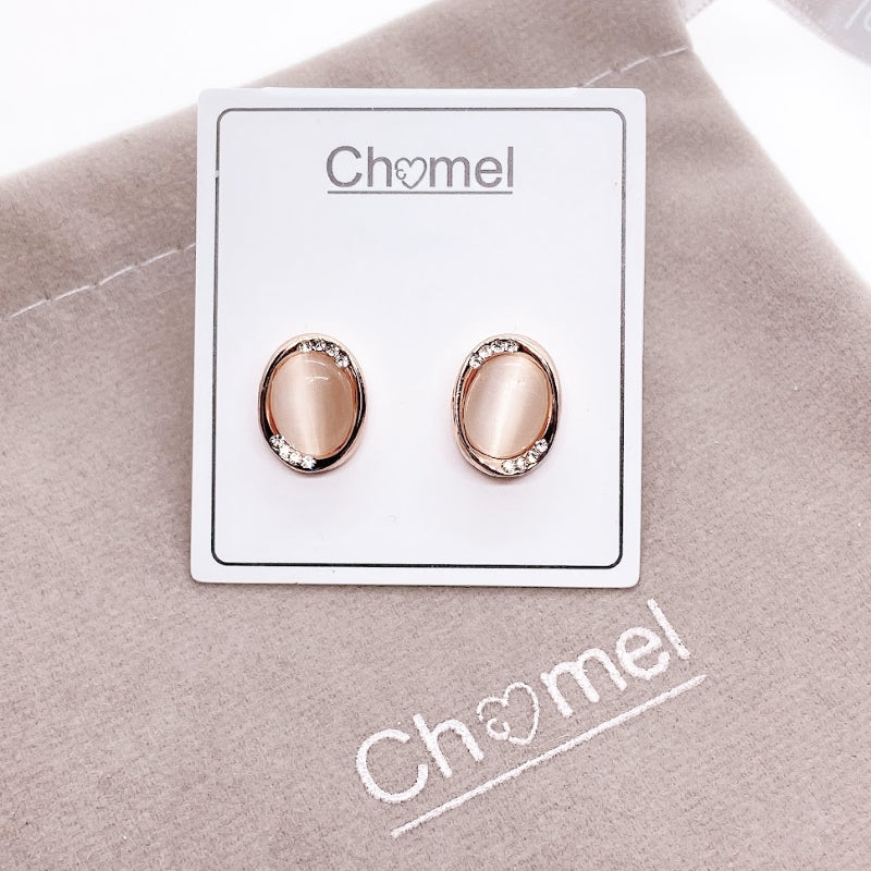 Simulated Moonstone Earrings.