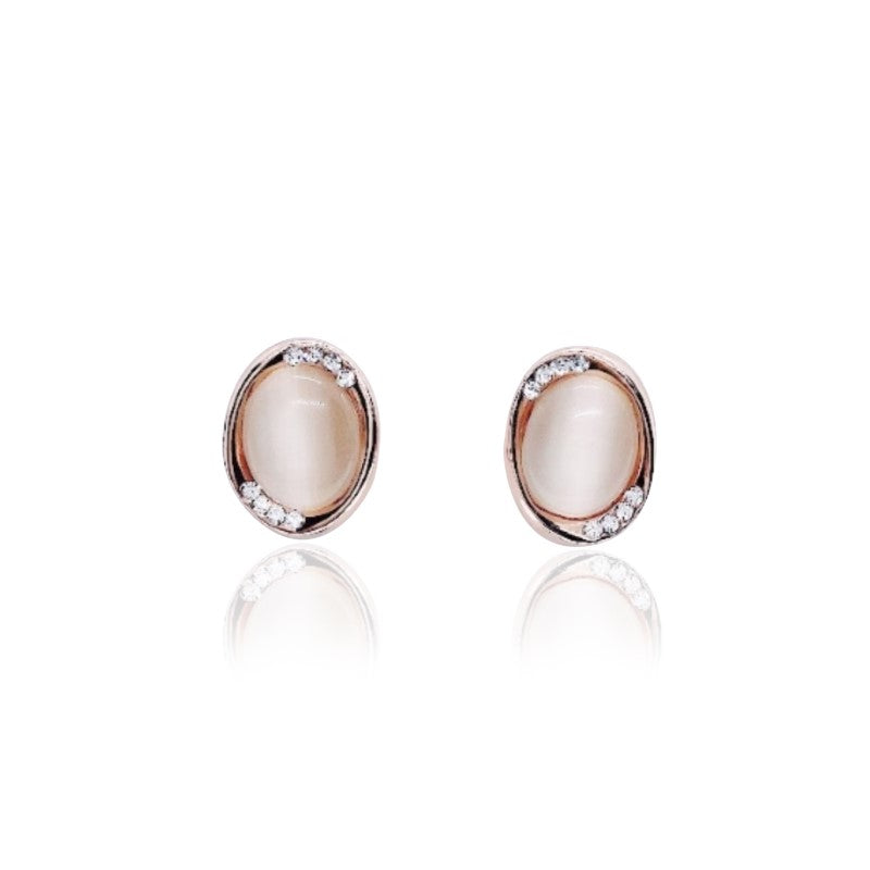 Simulated Moonstone Earrings.