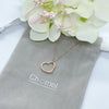 Heart Cubic Zirconia Necklace.