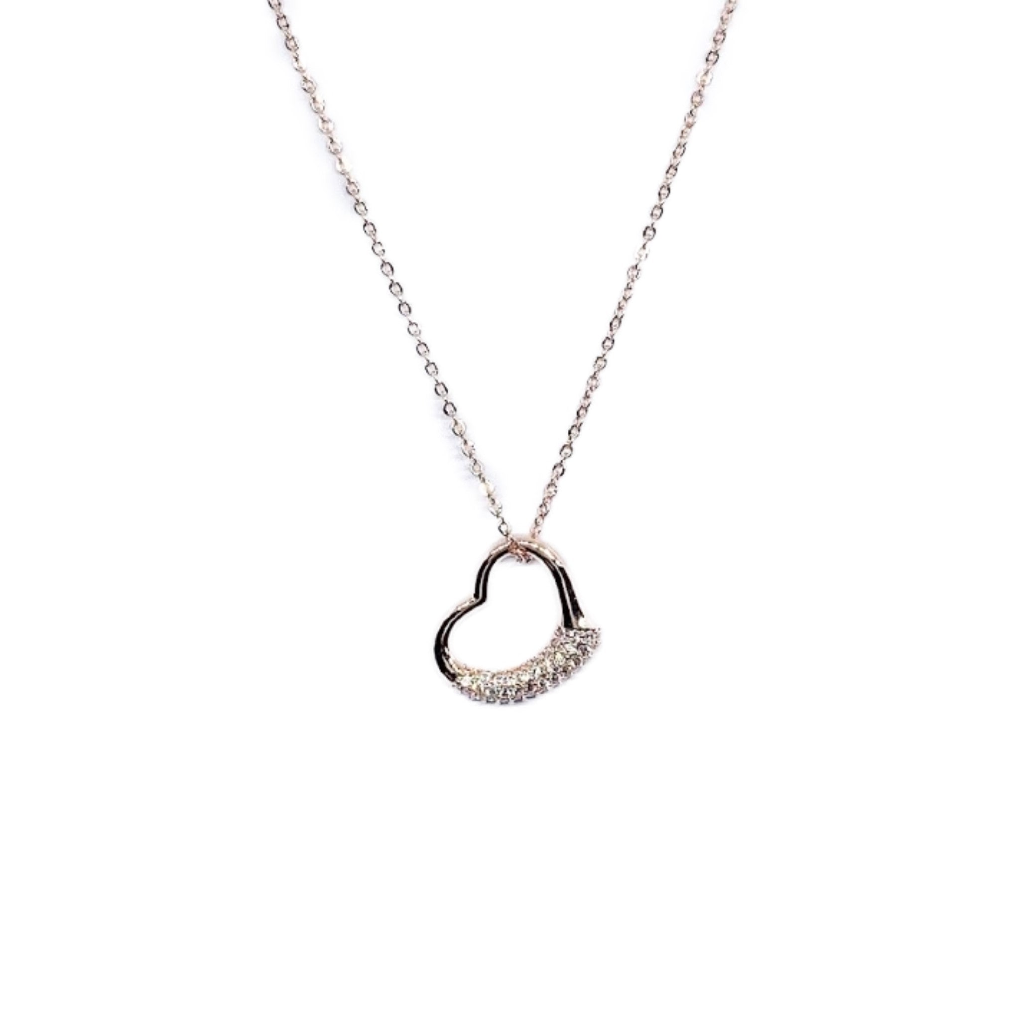Heart Cubic Zirconia Necklace.