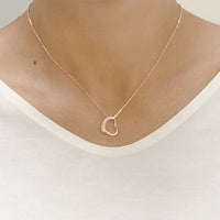 Heart Cubic Zirconia Necklace.